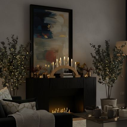 Brilagi - LED joulukynttelikkö 7xLED/2xAA 28x45 cm