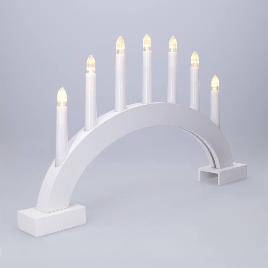 BRILAGI - LED joulukynttelikkö 7xLED/2xAA valkoinen