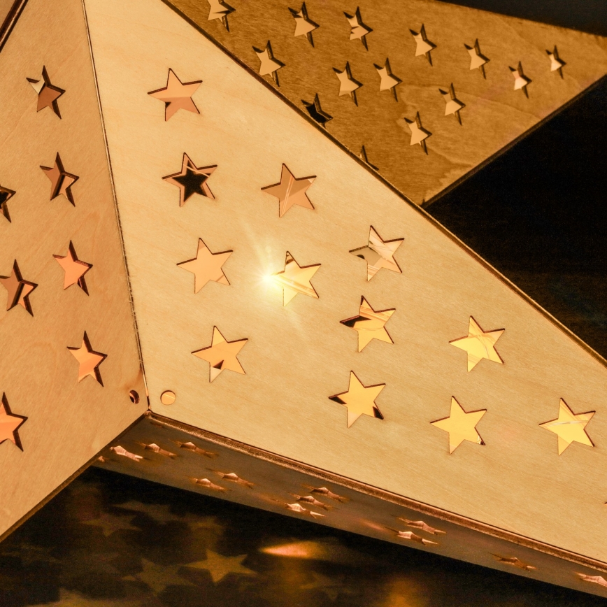 Brilagi - LED-joulutähti LED/2xAA 59x55 cm