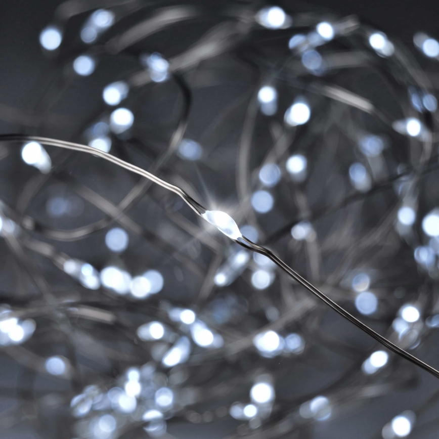Brilagi - LED-jouluvalosarja 100xLED/3xAA 10 m kylmänvalkoinen