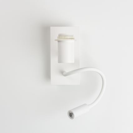 Brilagi - LED-taipuisa seinävalaisin NUBILA 1xE27/25W/230V + LED/3W valkoinen/oranssi
