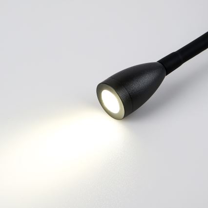 Brilagi - LED Joustava seinävalaisin MAYA Double LED/4W/230V + LED/3W musta