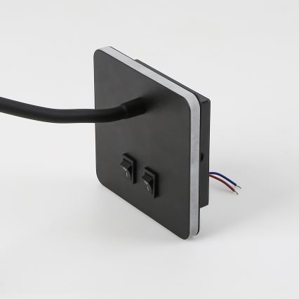 Brilagi - LED Joustava seinävalaisin MAYA Double LED/4W/230V + LED/3W musta