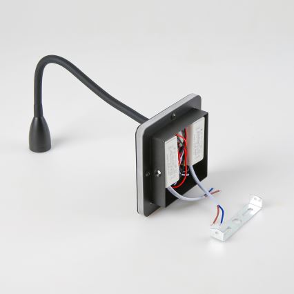 Brilagi - LED Joustava seinävalaisin MAYA Double LED/4W/230V + LED/3W musta