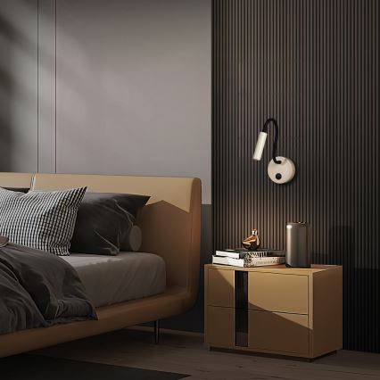 Brilagi - LED Joustava seinävalaisin MAYA LED/3W/230V 4000K beige