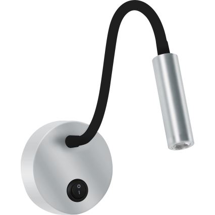 Brilagi - LED Joustava seinävalaisin MAYA LED/3W/230V 4000K hopea