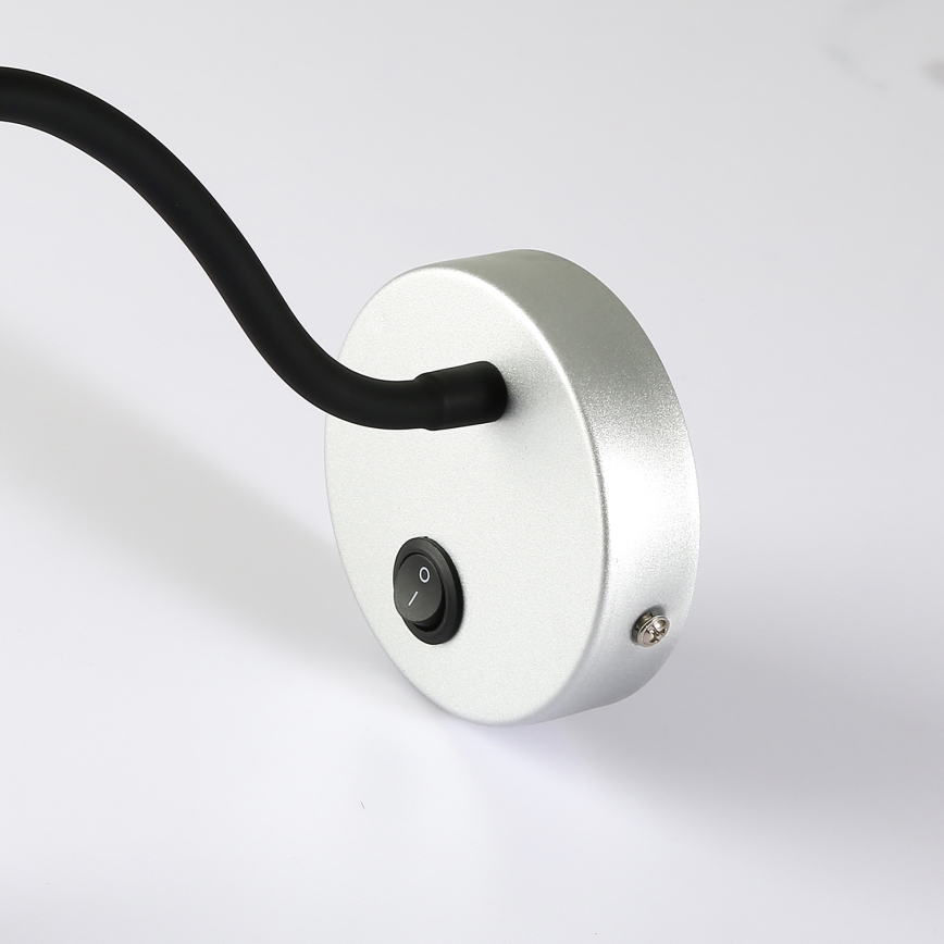 Brilagi - LED Joustava seinävalaisin MAYA LED/3W/230V 4000K hopea