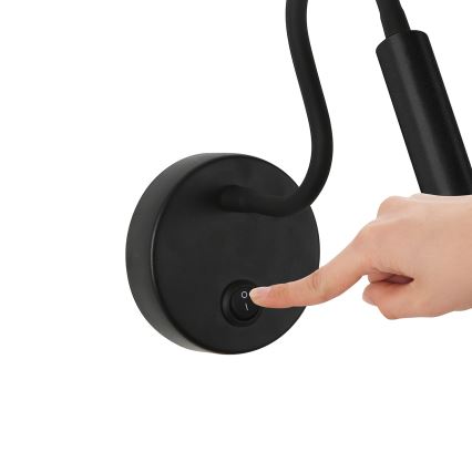 Brilagi - LED Joustava seinävalaisin MAYA LED/3W/230V 4000K musta