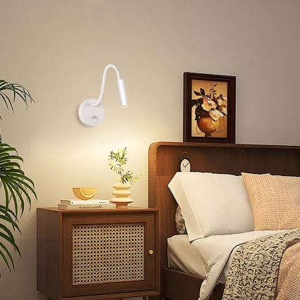 Brilagi - LED Joustava seinävalaisin MAYA LED/3W/230V 4000K valkoinen