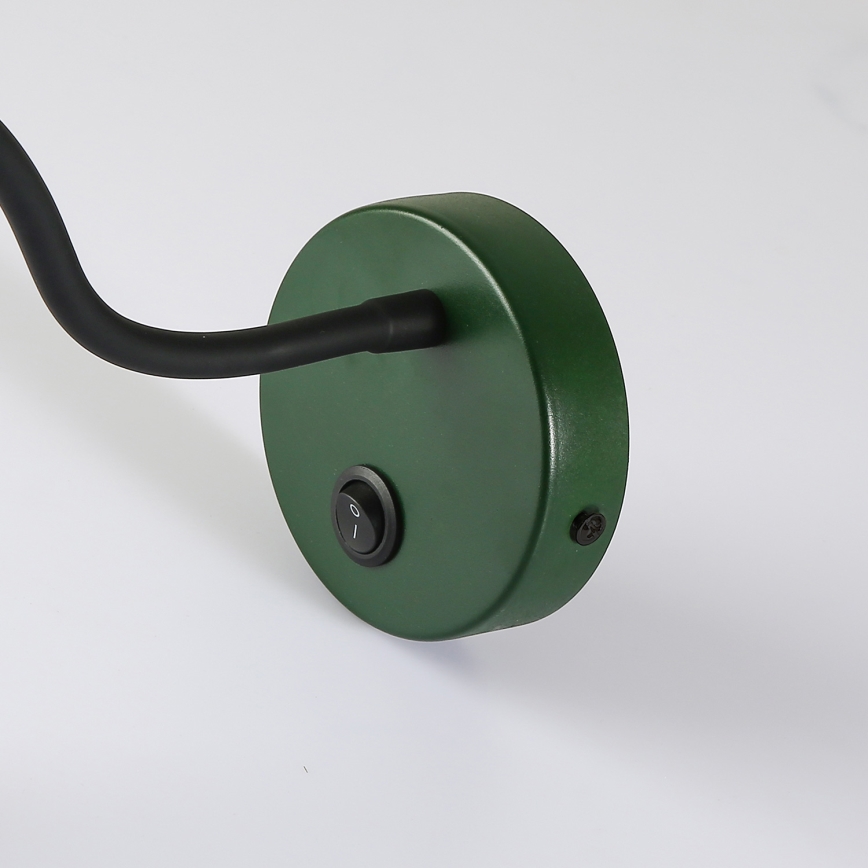 Brilagi - LED Joustava seinävalaisin MAYA LED/3W/230V 4000K vihreä