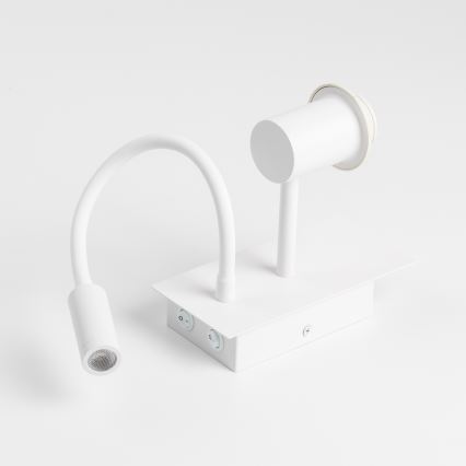 Brilagi - LED Joustava seinävalaisin NUBILA 1xE27/25W/230V + LED/3W valkoinen