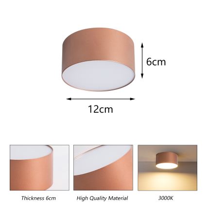 BRILAGI - LED-ulkokattovalaisin FORIS LED/14W/230V Ø 12 cm pronssinvärinen IP44