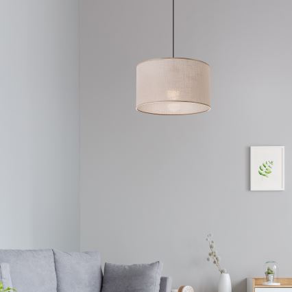 Brilagi - LED Kattokruunu johdossa ANTHONY 1xE27/60W/230V tammi/beige