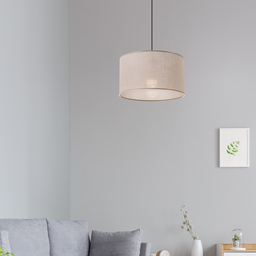 Brilagi - LED Kattokruunu johdossa ANTHONY 1xE27/60W/230V tammi/beige