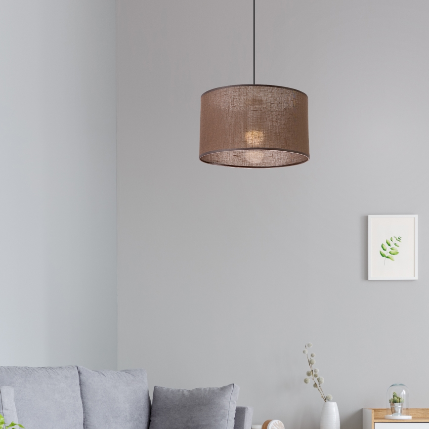 Brilagi - LED Kattokruunu johdossa ANTHONY 1xE27/60W/230V tammi/ruskea