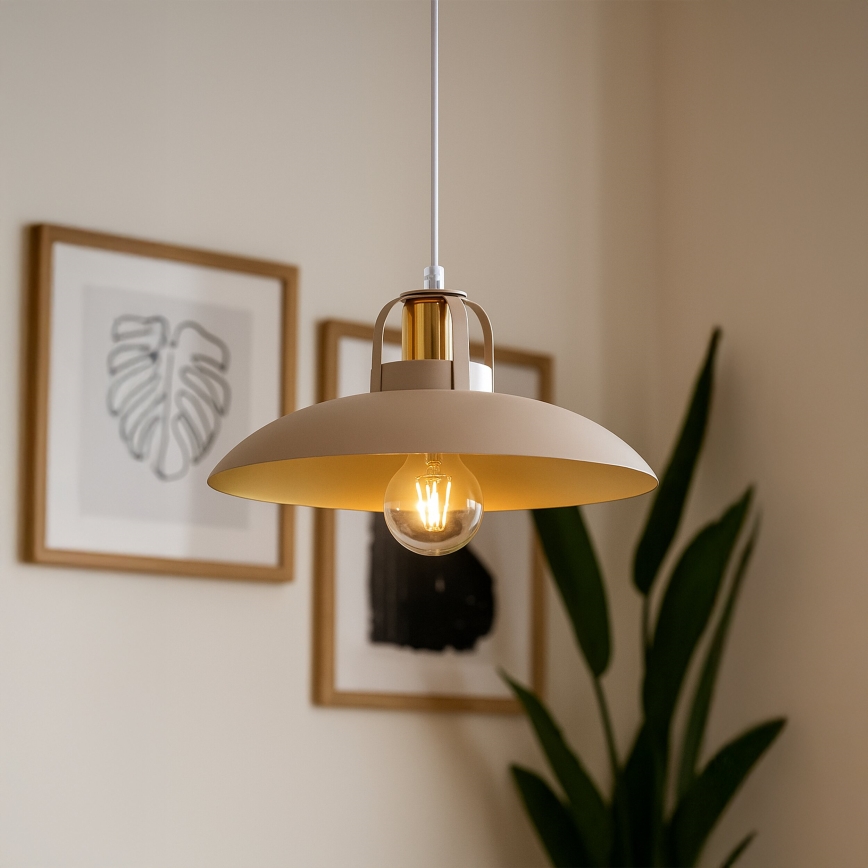 Brilagi - LED Kattokruunu johdossa FLAMENGO 1xE27/60W/230V beige