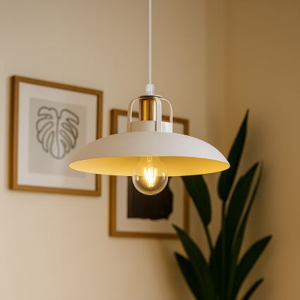 Brilagi - LED Kattokruunu johdossa FLAMENGO 1xE27/60W/230V valkoinen