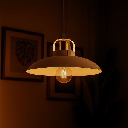 Brilagi - LED Kattokruunu johdossa FLAMENGO 1xE27/60W/230V valkoinen