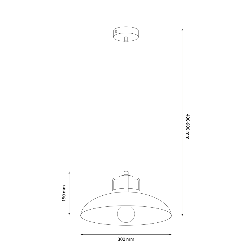 Brilagi - LED Kattokruunu johdossa FLAMENGO 1xE27/60W/230V valkoinen
