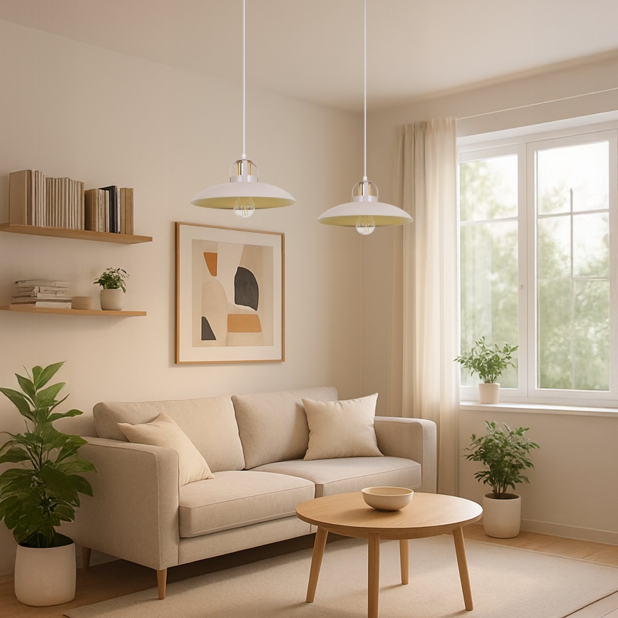 Brilagi - LED Kattokruunu johdossa FLAMENGO 2xE27/60W/230V beige