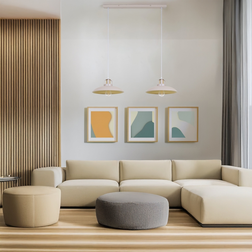 Brilagi - LED Kattokruunu johdossa FLAMENGO 2xE27/60W/230V beige