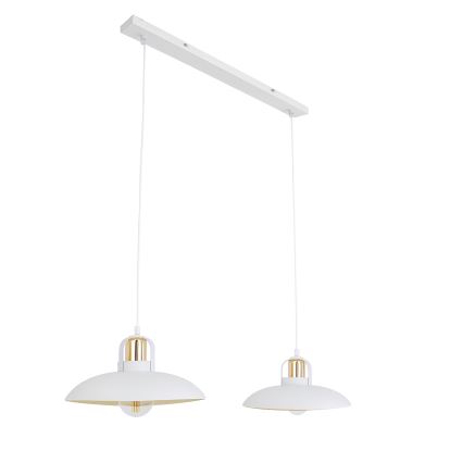 Brilagi - LED Kattokruunu johdossa FLAMENGO 2xE27/60W/230V valkoinen