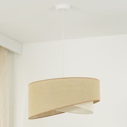 Brilagi - LED-kattokruunu johdossa LYRA 1xE27/15W/230V beige/kerma