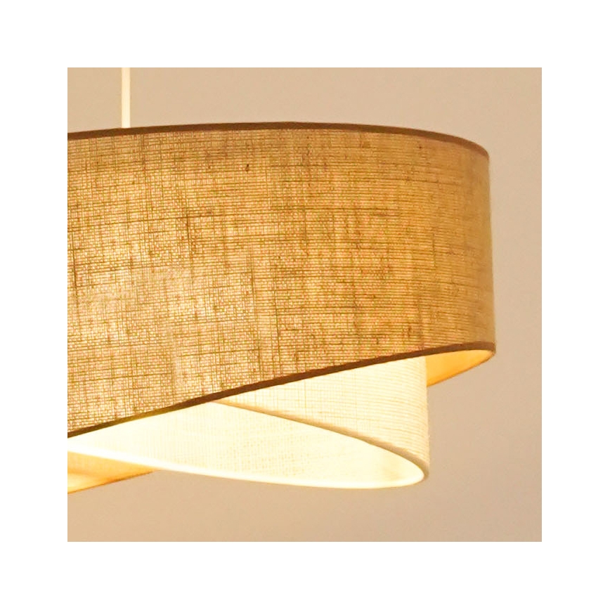 Brilagi - LED-kattokruunu johdossa LYRA 1xE27/15W/230V beige/kerma