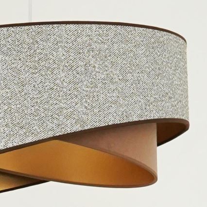 Brilagi - LED-kattokruunu johdossa LYRA 1xE27/15W/230V harmaa/kerma/kulta