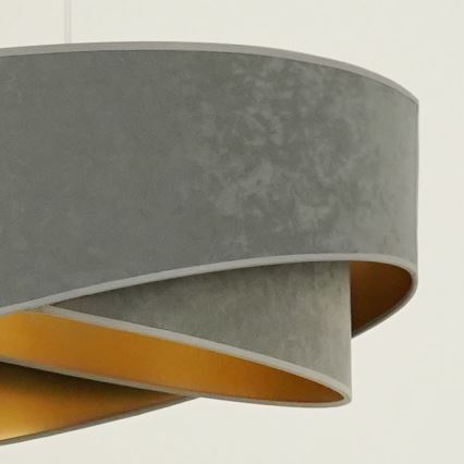 Brilagi - LED-kattokruunu johdossa LYRA 1xE27/15W/230V harmaa/kulta