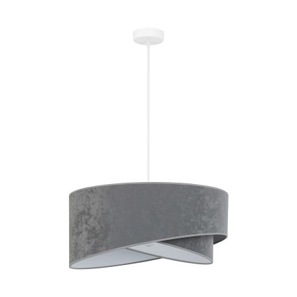 Brilagi - LED-kattokruunu johdossa LYRA 1xE27/15W/230V harmaa/valkoinen