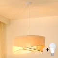 Brilagi - LED-kattokruunu johdossa LYRA 1xE27/15W/230V kerma/beige
