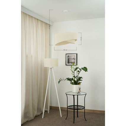 Brilagi - LED-kattokruunu johdossa LYRA 1xE27/15W/230V kerma