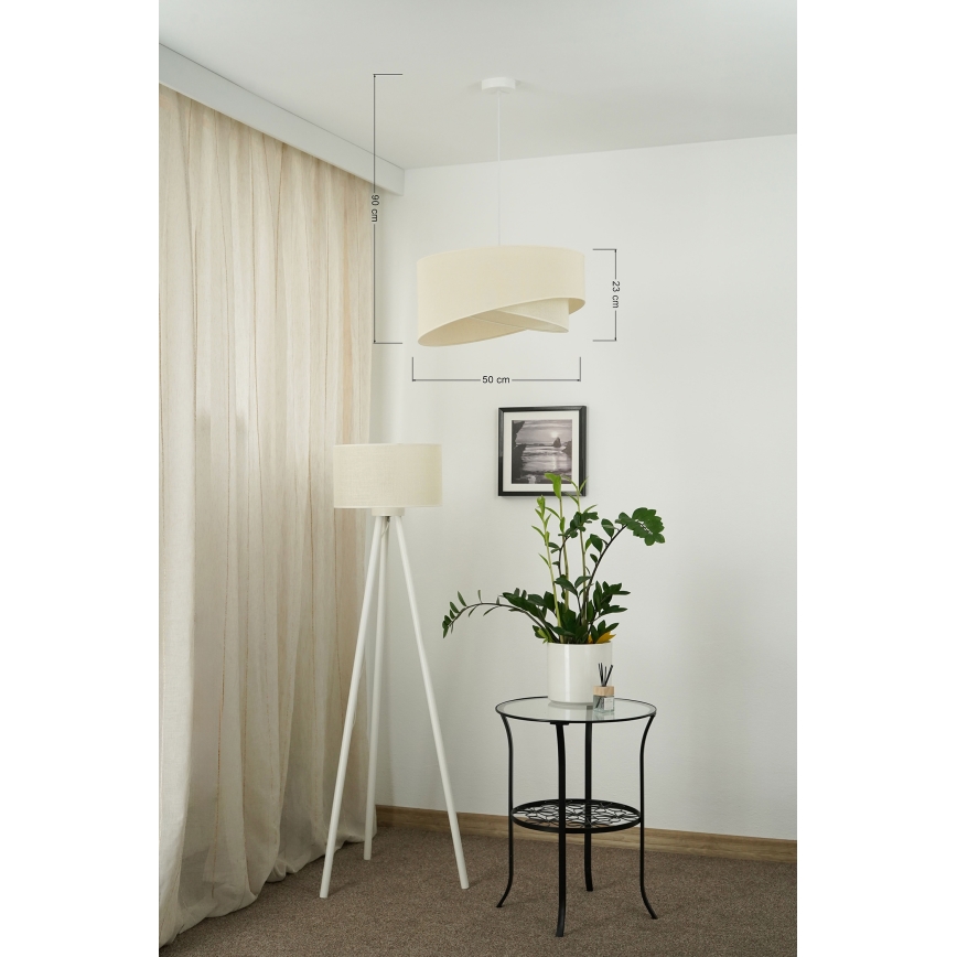 Brilagi - LED-kattokruunu johdossa LYRA 1xE27/15W/230V kerma