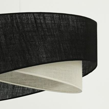 Brilagi - LED-kattokruunu johdossa LYRA 1xE27/15W/230V musta/kerma