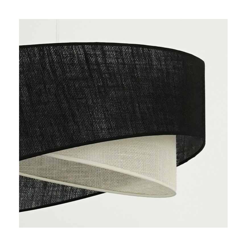 Brilagi - LED-kattokruunu johdossa LYRA 1xE27/15W/230V musta/kerma