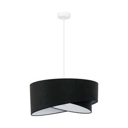 Brilagi - LED-kattokruunu johdossa LYRA 1xE27/15W/230V musta/valkoinen