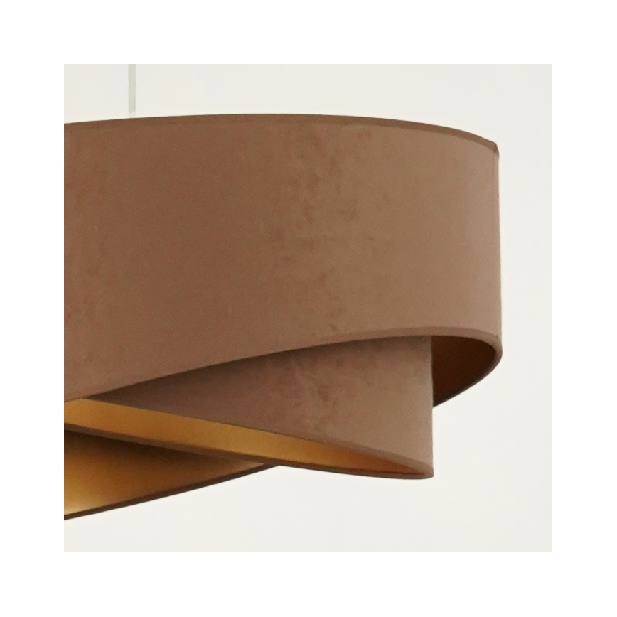 Brilagi - LED-kattokruunu johdossa LYRA 1xE27/15W/230V ruskea/kulta