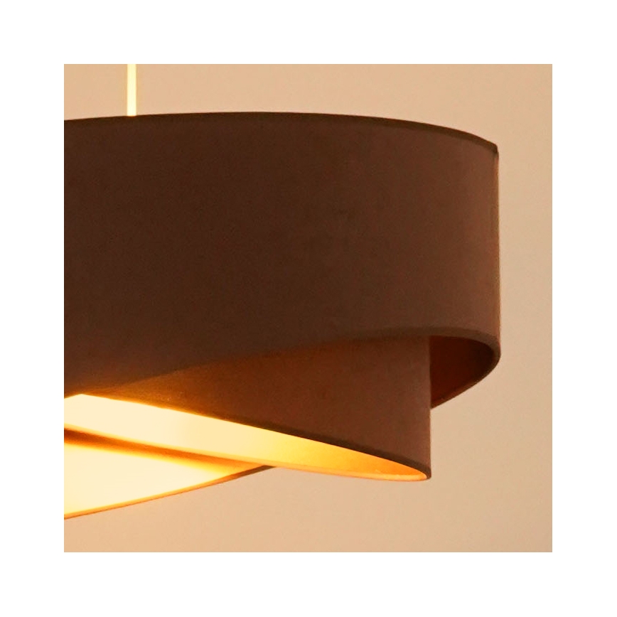 Brilagi - LED-kattokruunu johdossa LYRA 1xE27/15W/230V ruskea/kulta