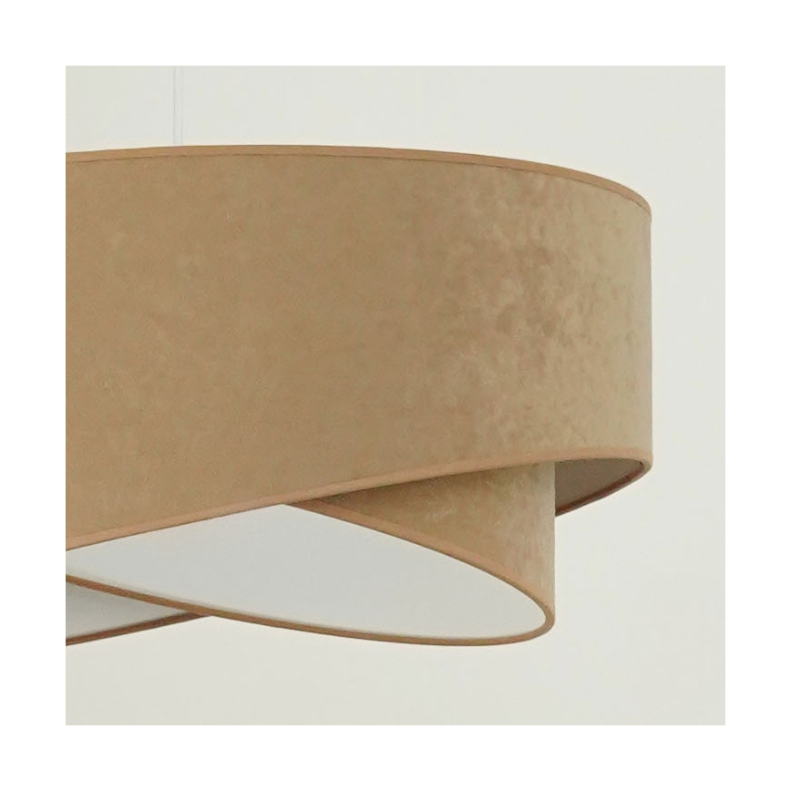 Brilagi - LED-kattokruunu johdossa LYRA 1xE27/15W/230V ruskea/valkoinen