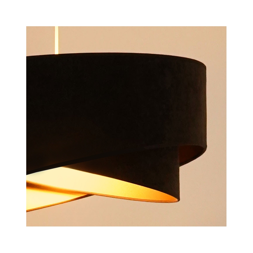 Brilagi - LED-kattokruunu johdossa LYRA 1xE27/15W/230V tummanruskea/kulta