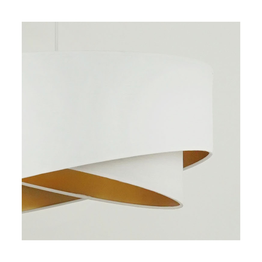 Brilagi - LED-kattokruunu johdossa LYRA 1xE27/15W/230V valkoinen/kulta