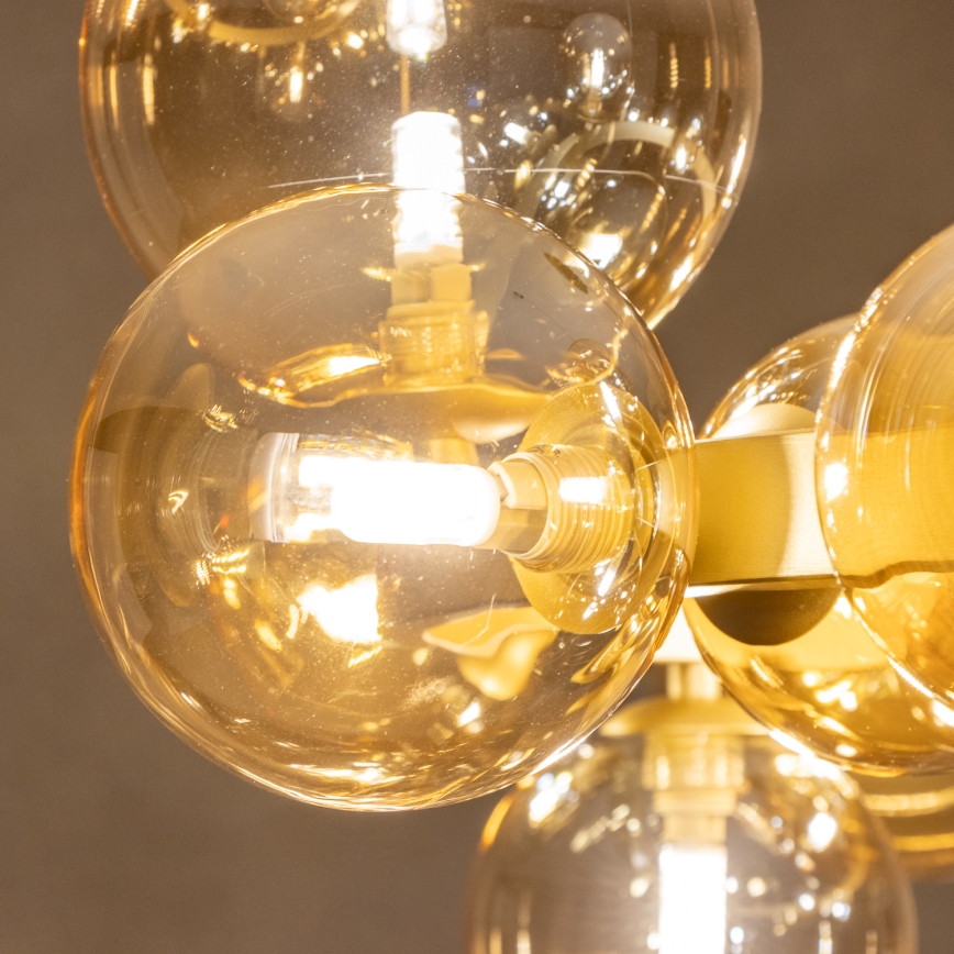 Brilagi - LED-kattokruunu johdossa MILLA 15xG9/3W/230V kulta