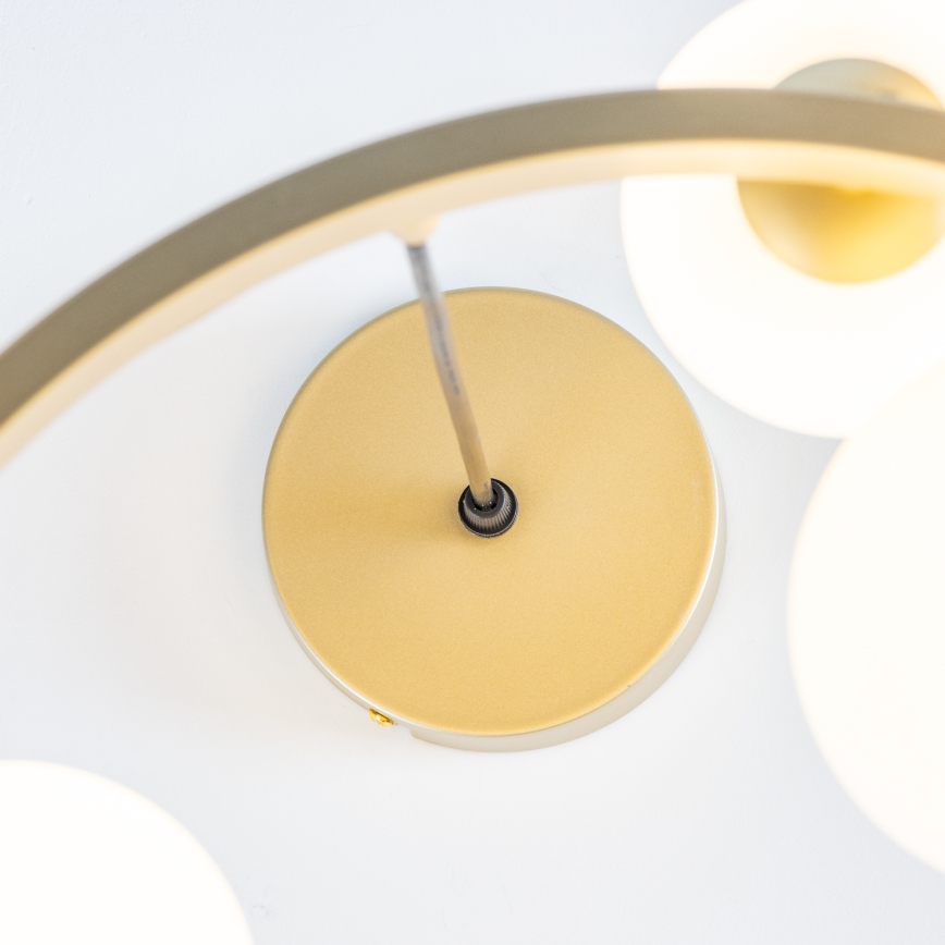 Brilagi - LED-kattokruunu johdossa MILLA 15xG9/3W/230V kulta/valkoinen