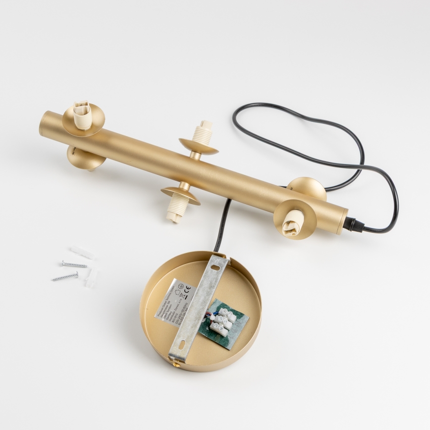 Brilagi - LED-kattokruunu johdossa MILLA 6xG9/3W/230V kulta/valkoinen