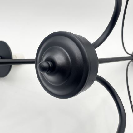 Brilagi - LED Kattokruunu ketjussa COTTAGE 3xE14/40W/230V musta/valkoinen