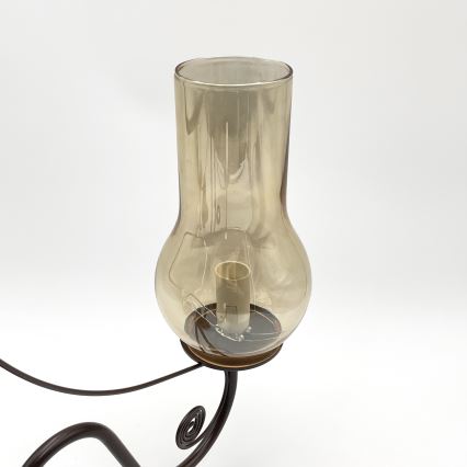 Brilagi - LED Kattokruunu ketjussa COTTAGE 3xE14/40W/230V ruskea