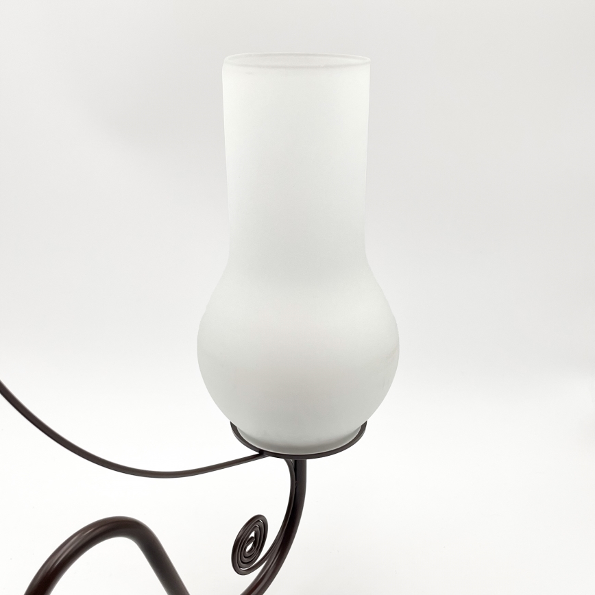 Brilagi - LED Kattokruunu ketjussa COTTAGE 3xE14/40W/230V ruskea/valkoinen