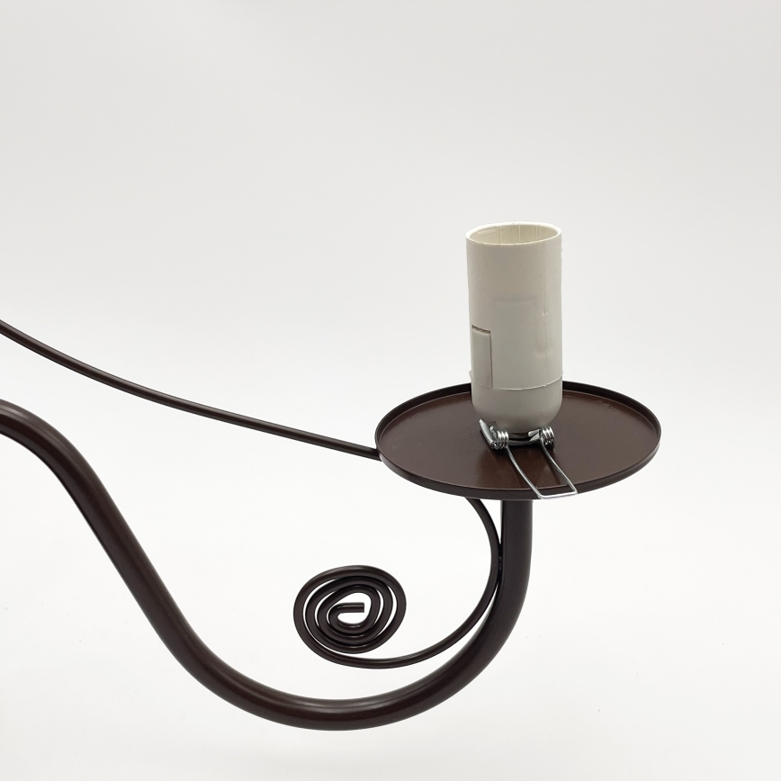 Brilagi - LED Kattokruunu ketjussa COTTAGE 3xE14/40W/230V ruskea/valkoinen