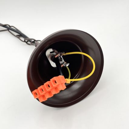 Brilagi - LED Kattokruunu ketjussa COTTAGE 3xE14/40W/230V ruskea/valkoinen